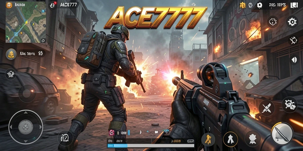 Tampilan intens dari gameplay ACE777 yang penuh aksi dan strategi.