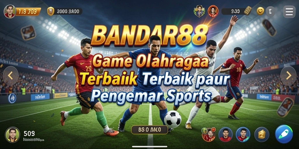 Screenshot utama BANDAR88 menampilkan pengalaman gameplay olahraga yang seru.