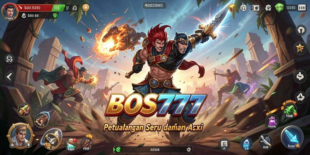 Tampilan gameplay seru dan strategis di BOS777.