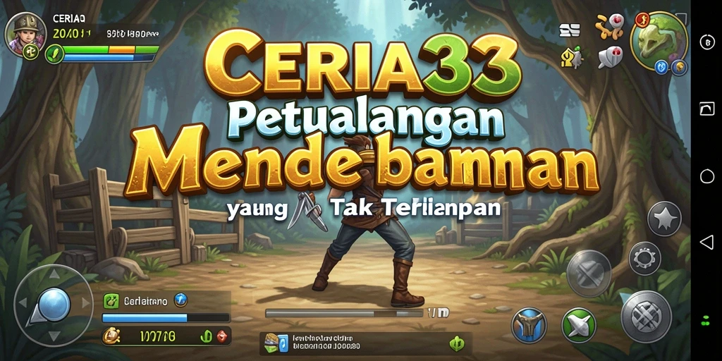 Screenshot CERIA33 menunjukkan aksi petualangan yang seru dan menegangkan.