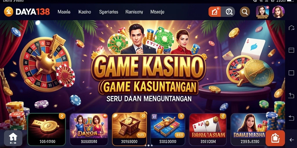 Tampilan dan aksi seru dalam permainan Kasino DAYA138.
