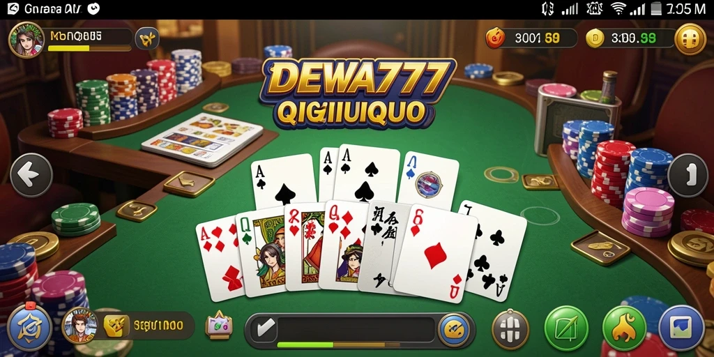 Tampilan gameplay seru di DEWA777 saat bermain QiuQiu.