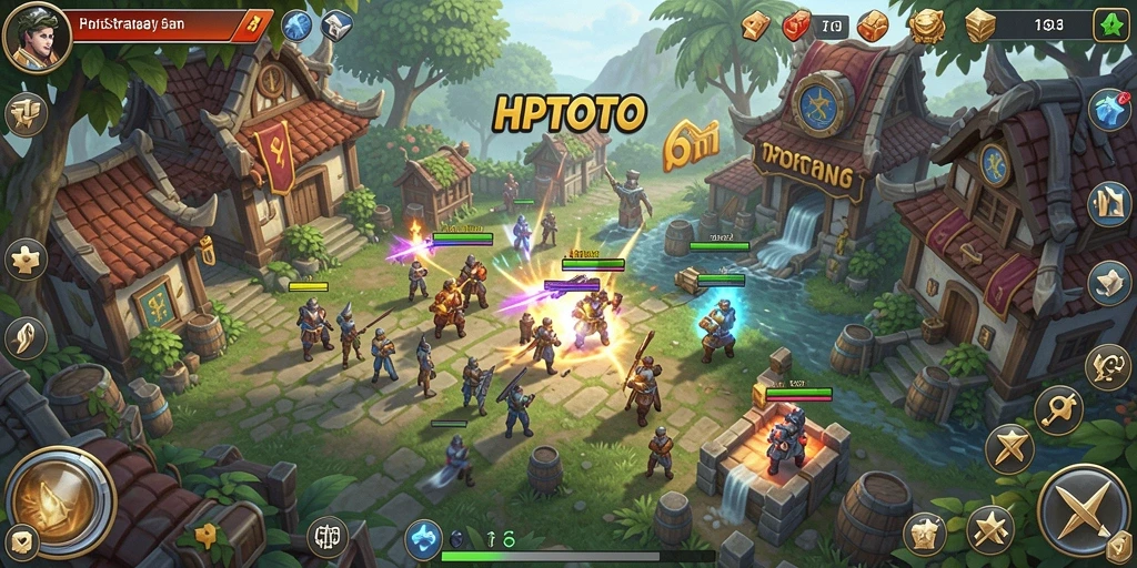 Tampilan gameplay HPTOTO dalam aksi seru di dunia SLG.