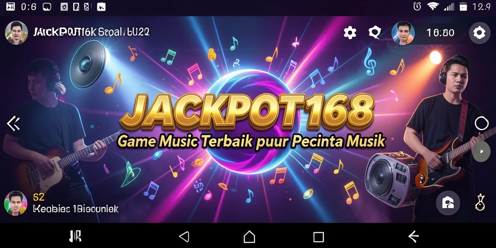 Screenshot JACKPOT168 menampilkan aksi seru dalam gameplay musik.