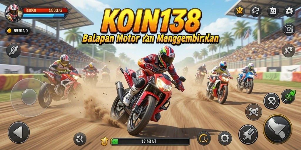 Tampilan menarik dari gameplay balapan motor KOIN138.