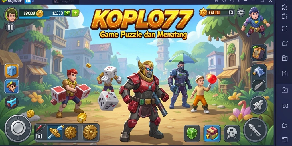 Screenshot gameplay KOPLO77 menampilkan tantangan Puzzle yang menarik.