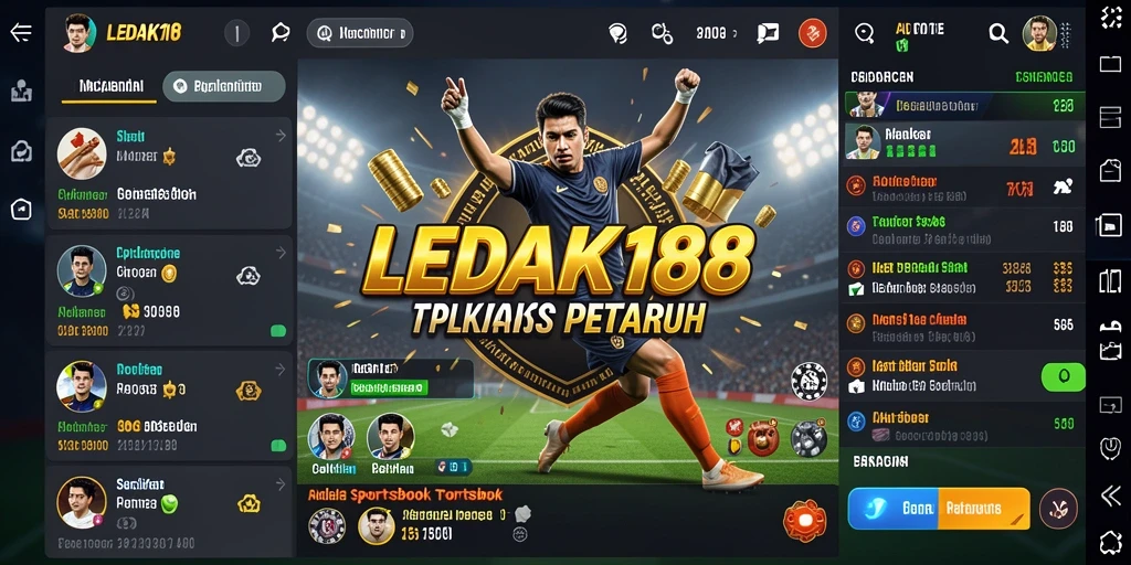 Tampilan gameplay Sportsbook LEDAK188 yang menarik dan interaktif.