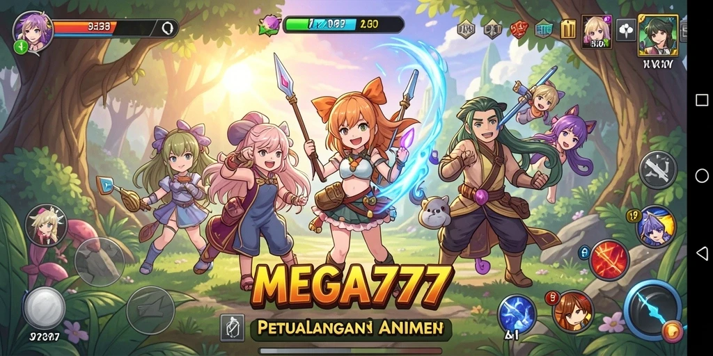 Tampilan gameplay menakjubkan dari MEGA777 yang memukau.