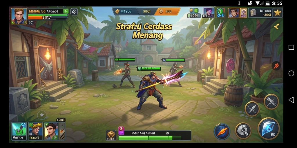 Gameplay strategi yang menantang dan interaktif di MT966.