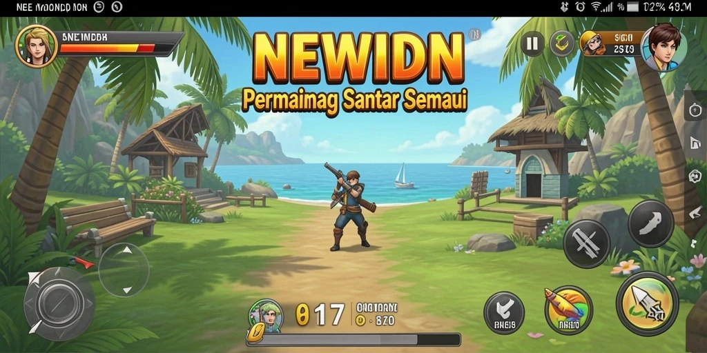 Tampilan gameplay seru dan interaktif dari NEWIDN.