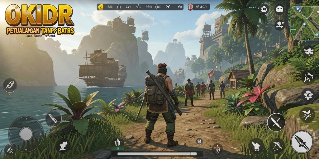 Tampilkan gameplay OKIDR dengan eksplorasi dunia terbuka yang menakjubkan.