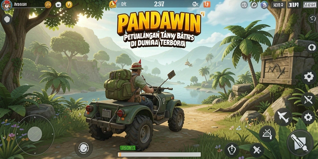 Menampilkan gameplay menarik dan pemandangan indah di PANDAWIN.