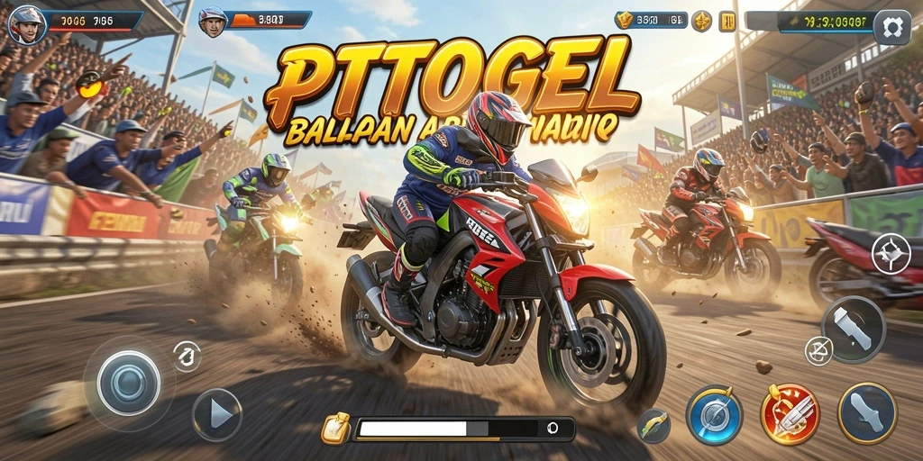 Gameplay seru dan menegangkan di PTTOGEL dengan balapan motor.