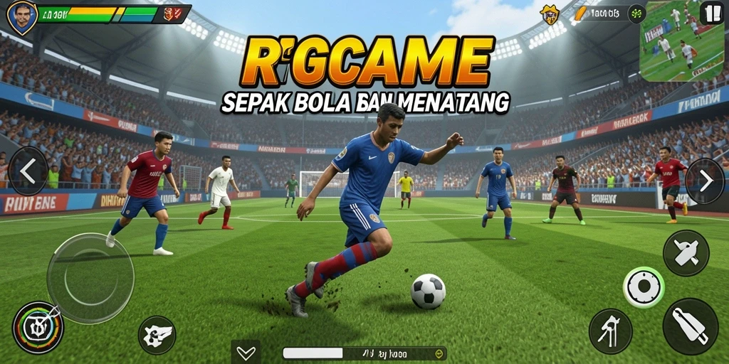Tampilan aksi seru di lapangan dari RPGAME.