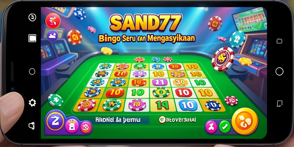 Screenshot gameplay Bingo SAND77 yang seru dan interaktif.