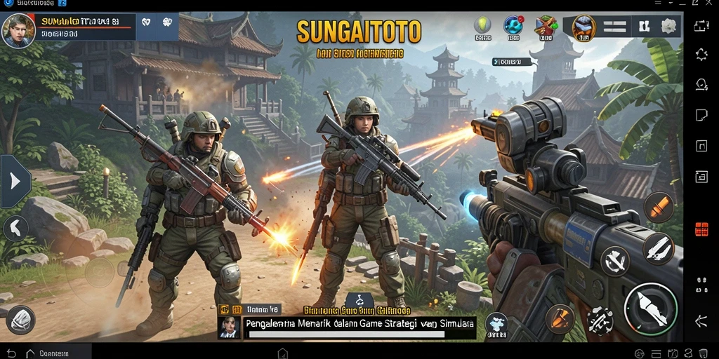Screenshot utama SUNGAITOTO menampilkan aksi strategi yang mendebarkan.
